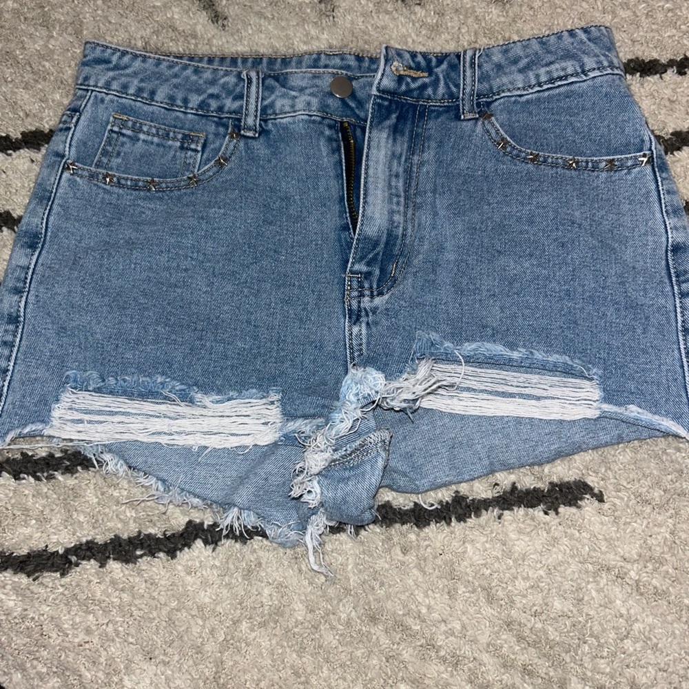 SHEIN Jean Shorts! They have the cutest stars below the pockets!
